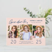 青春海軍赤面3フォトコラージュ卒業 案内状 (スタンド正面)