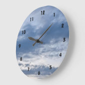 青曇り空 ラージ壁時計 (傾斜)