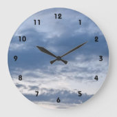 青曇り空 ラージ壁時計 (正面)