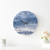 青曇り空 ラージ壁時計 (ホーム)