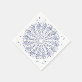 青曼荼羅の模様 スタンダードカクテルナプキン (角)