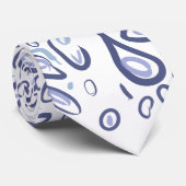 青曼荼羅の模様 ネクタイ (ロール)