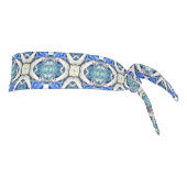 青曼荼羅ハートパターンThunder_Cove タイヘッドバンド (回転90)