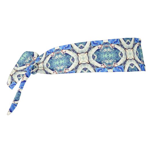 青曼荼羅ハートパターンThunder_Cove タイヘッドバンド (回転270)