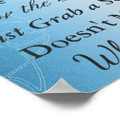 青曼荼羅結婚の座席ポスタエレガントー ポスター (角)