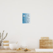 青曼荼羅結婚の座席ポスタエレガントー ポスター (キッチン)