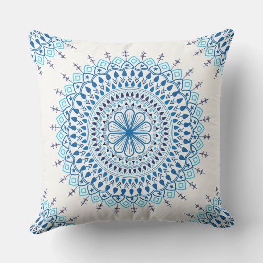 青曼荼羅 クッション (裏面)