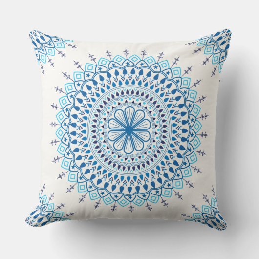 青曼荼羅 クッション (正面)