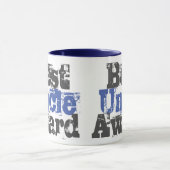 青最高のと灰色のマグカップで叔父の賞 マグカップ (中央)