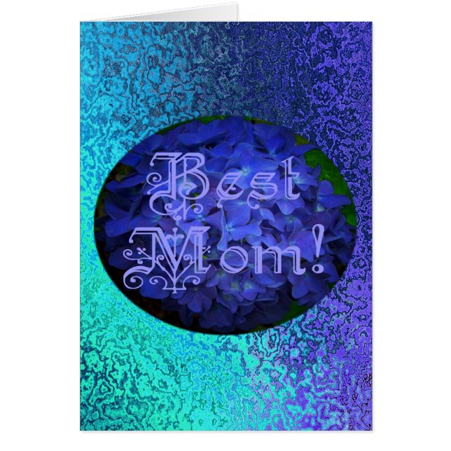 青最高の花の背景の母 (正面)