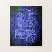 青最高の花の背景の母 ジグソーパズル (縦)