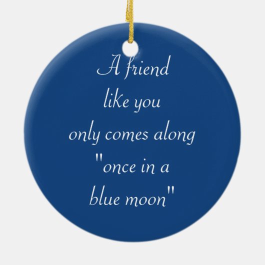 青月の友人オーナメントに一度 セラミックオーナメント (裏面)