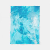 青月芸術的夜空 フリースブランケット (正面)