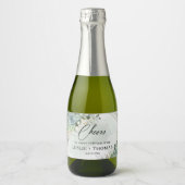 青木ユーカリの金ゴールド枠を多肉化する スパークリングワインラベル (正面)