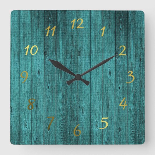 青木時計 スクエア壁時計 (正面)