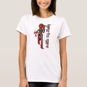 青木物。カンフー鬼3D Tシャツ