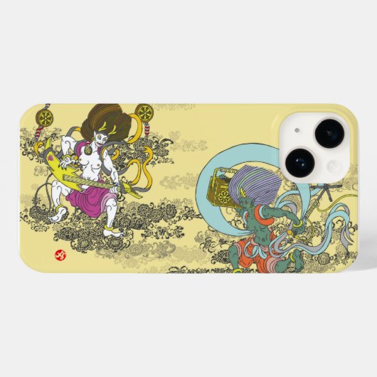 青木物。風来。風雷 Case-Mate iPhoneケース (裏面 (横))