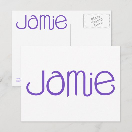 青木紫はがき ポストカード (正面/裏面)