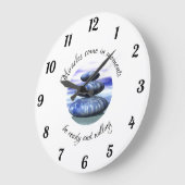 青来と白の奇跡 ラージ壁時計 (傾斜)