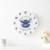 青来と白の奇跡 ラージ壁時計 (ホーム)