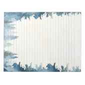 青松がメモ帳に並ぶ ノートパッド (正面)