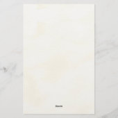 青松が文房具を並べた 便箋 (裏面)