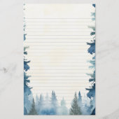 青松が文房具を並べた 便箋 (正面)