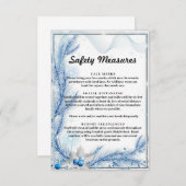 青松の冬のクリスマス安全対策 エンクロージャーカード (正面/裏面)