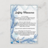 青松の冬のクリスマス安全対策 エンクロージャーカード (正面)