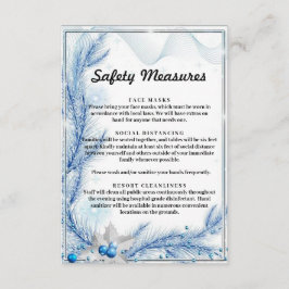 青松の冬のクリスマス安全対策 エンクロージャーカード