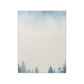 青松の木がメモ帳に並ぶ ノートパッド (回転)