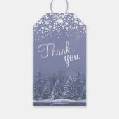 青松の木のアートギフトラベル ギフトタグ (正面)
