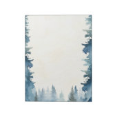 青松の木の淡いメモ帳 ノートパッド (回転)