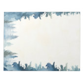 青松の木の淡いメモ帳 ノートパッド (正面)