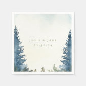 青松結婚材 スタンダードカクテルナプキン (正面)