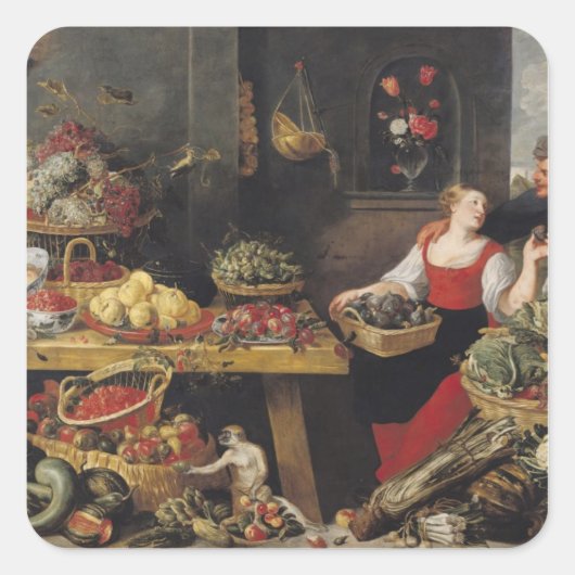 青果市場 スクエアシール (正面)