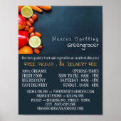 青果物広告野菜 ポスター (正面)