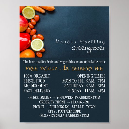 青果物広告野菜 ポスター (正面)