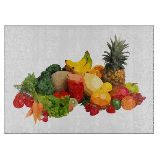 青果物用ガラスの切断板 カッティングボード (正面)