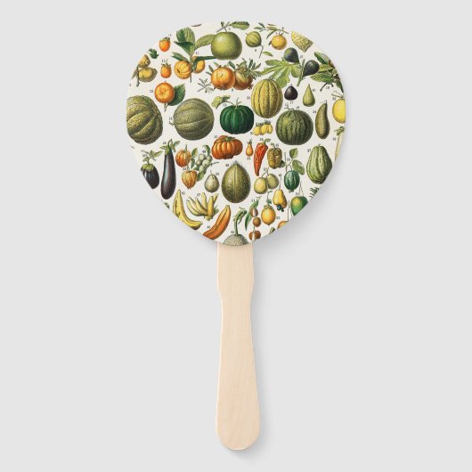 青果物陶磁器タイル ハンドファン (正面)