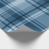 青格子模様ラッピング紙 ラッピングペーパー (角)