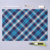 青格子模様 薄葉紙 (クラフト)