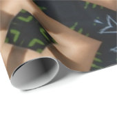 青模様ギフト包装紙 ラッピングペーパー (ロールコーナー)