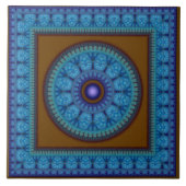 青模様 タイル (正面)