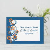 青橙エンゲージメントアニバーサリー カスタム 招待状 (スタンド正面)