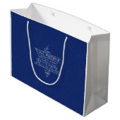 青武器のダビデの星無し ラージペーパーバッグ (裏面アングル)
