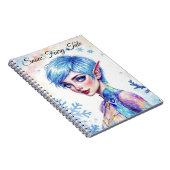 青毛小妖精や小人魔法氷雪林 ノートブック (右側)