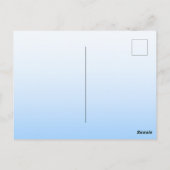 青毛小妖精や小人魔法氷雪林 ポストカード (裏面)