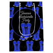 青気のあるそぶりをしたコルセット ミディアムペーパーバッグ (裏面)