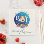 青気球モルモットの赤ちゃんシャワーだよ スタンダードランチョンナプキン (インサイチュ)